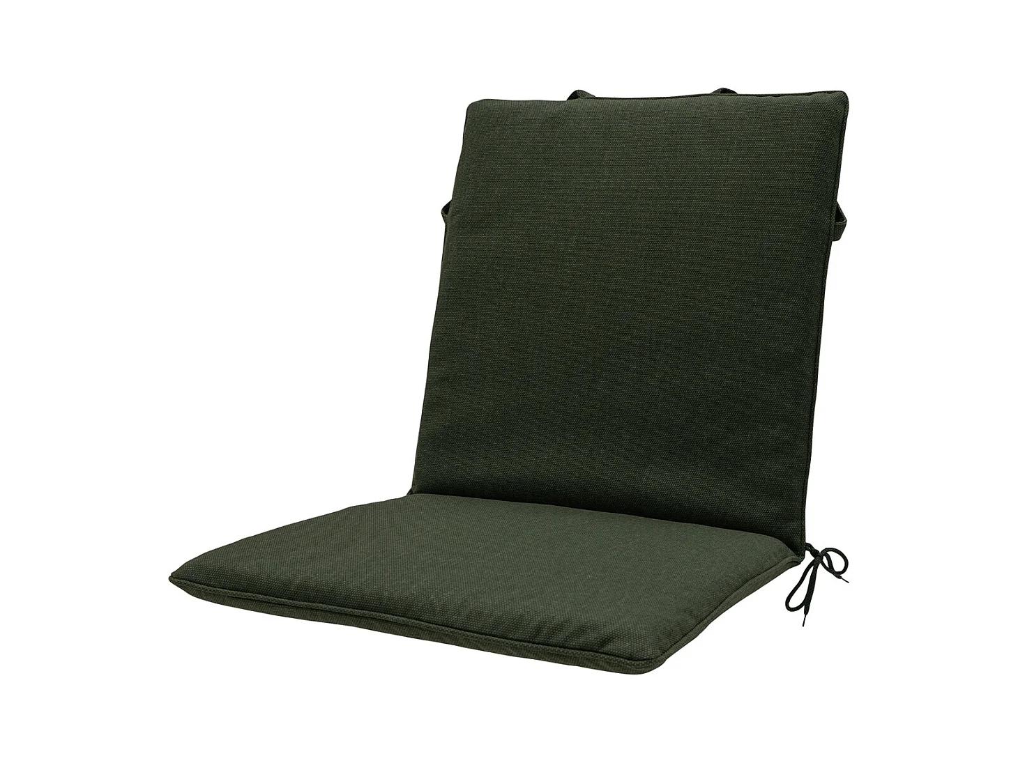 Coussin de chaise empilable Toile verte éco+ - Env. 97x49 cm - Lot de 4