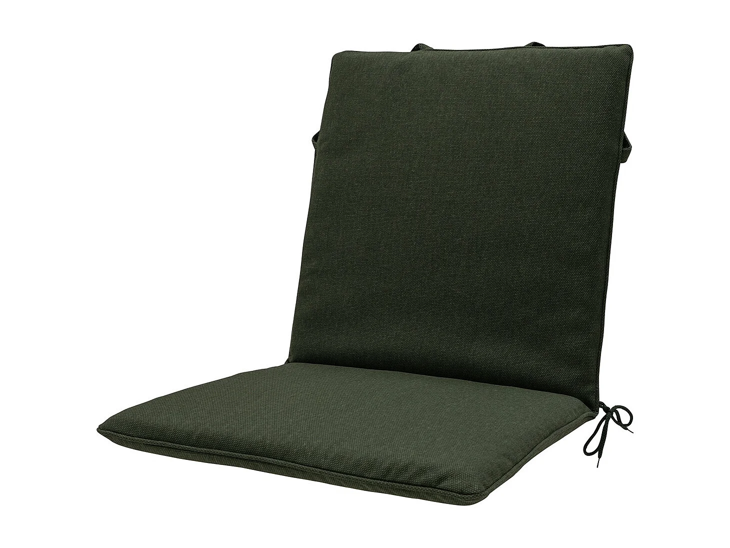 Coussin de chaise empilable Toile verte éco+ - Env. 97x49 cm - Lot de 4