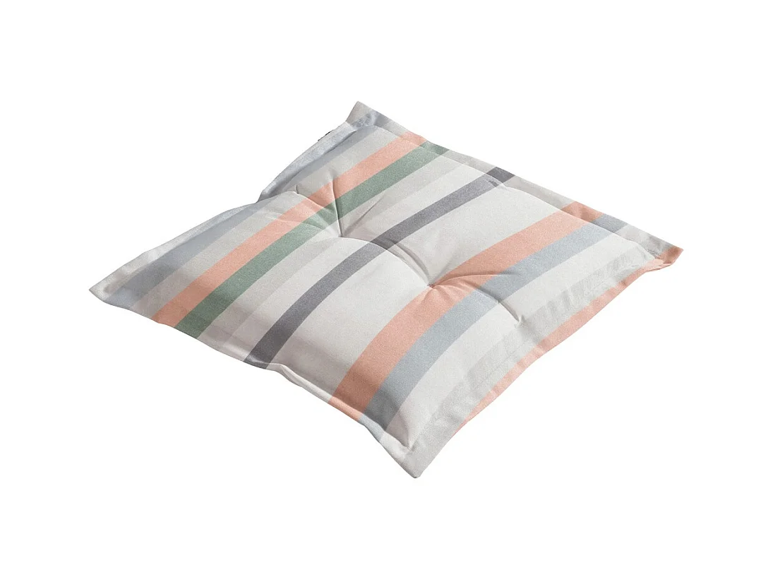 Coussins d'assise Righe salmone - Environ 50x50 cm - Lot de 4