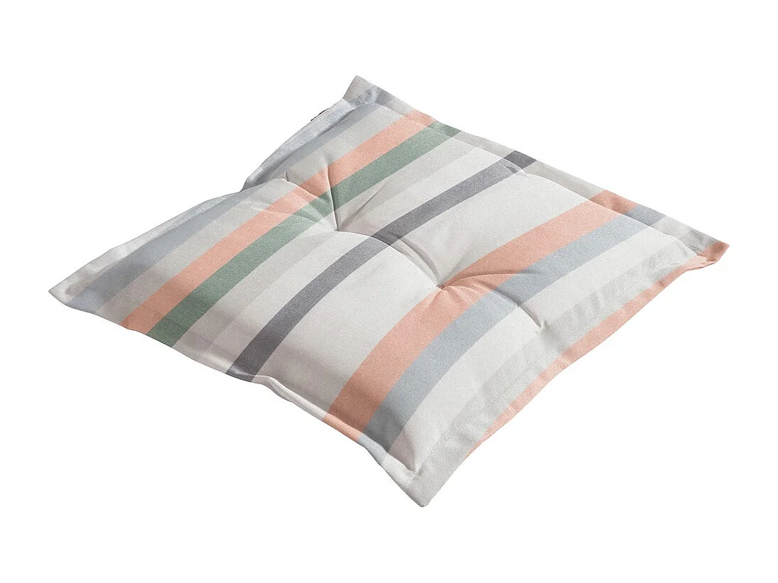 Coussins d'assise Righe salmone - Environ 50x50 cm - Lot de 4