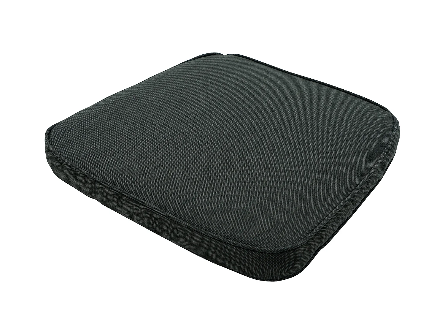 Sitzkissen Wicker Dunkelgrau Canvas eco+ - Ca. 48x48 cm - 4er Set