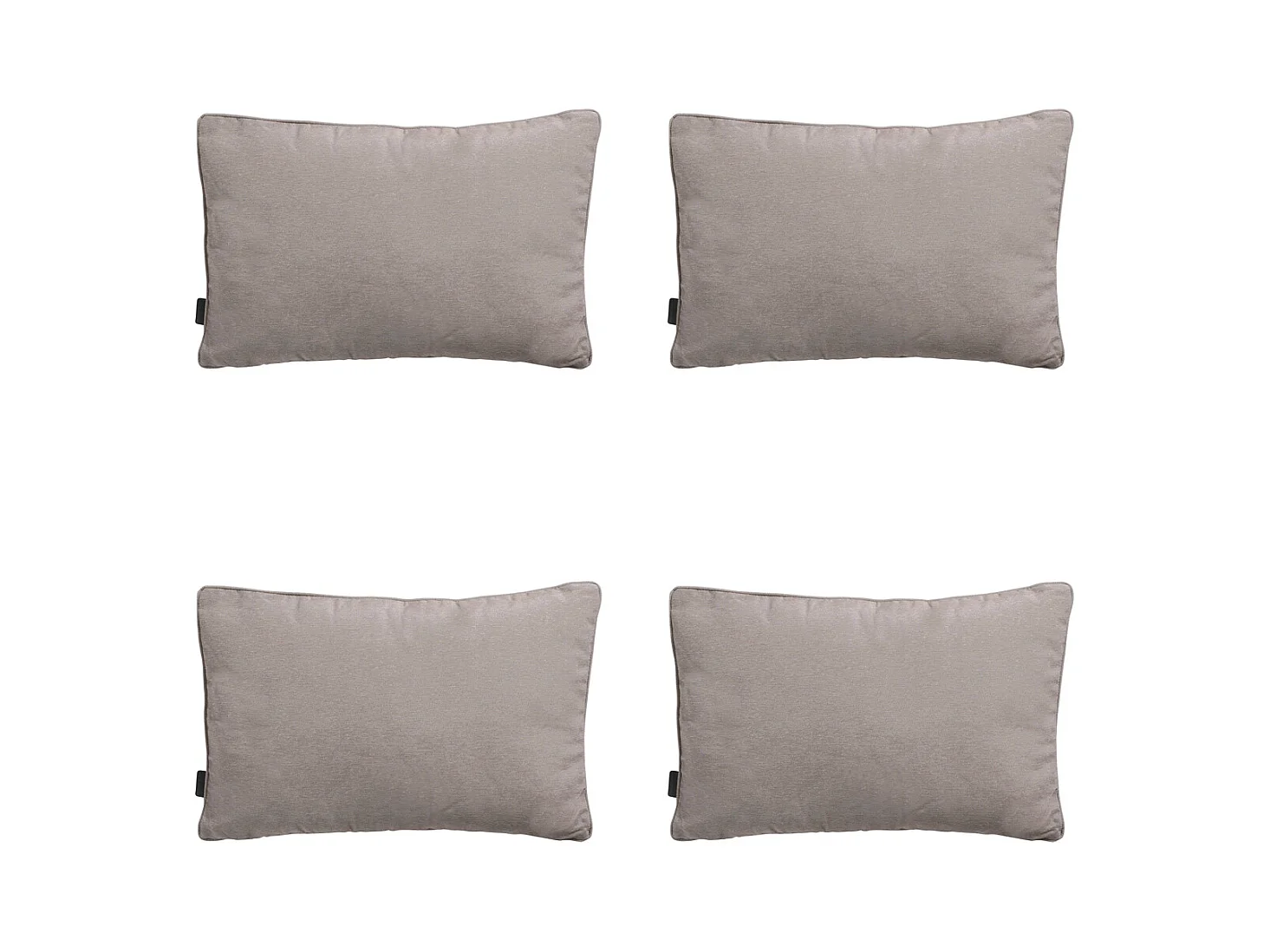 Coussin décoratif en jute Panama - Env. 40x60 cm - Lot de 4