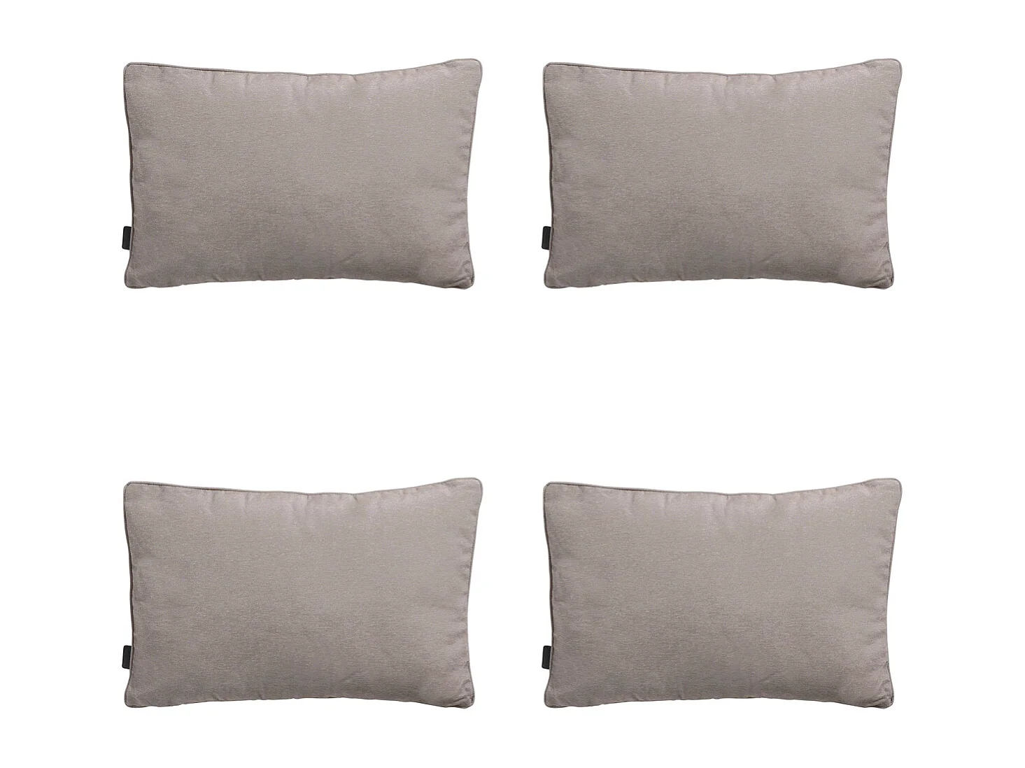 Coussin décoratif en jute Panama - Env. 40x60 cm - Lot de 4