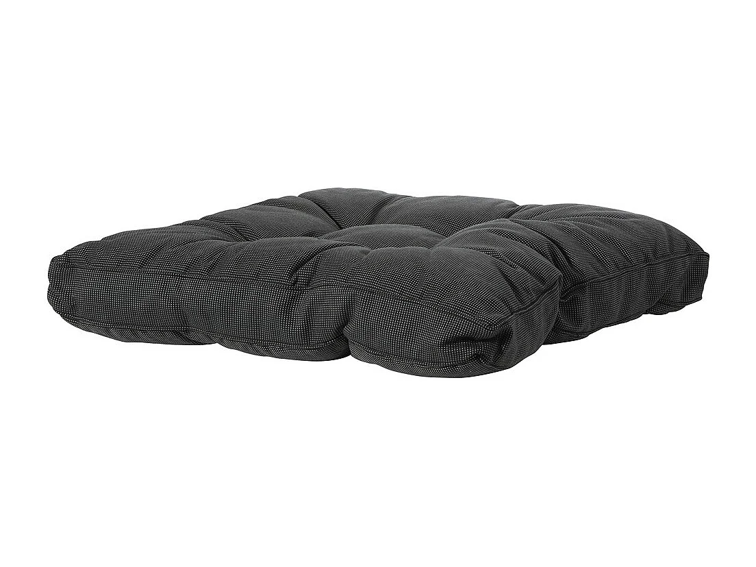Coussin d'assise Florance Rib noir - Environ 60 x 60 cm - Lot de 2