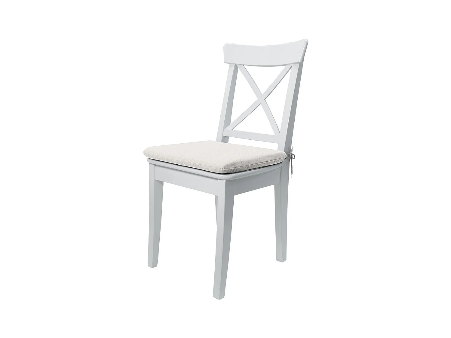 Coussin d'assise Naples sable - Environ 40x40 cm - Lot de 4