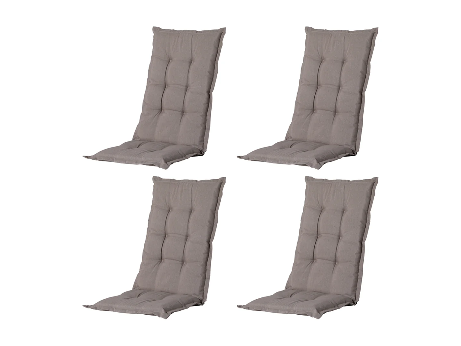 Gartenstuhlkissen Low Back Panama taupe - Ca. 105x50 cm - 4er Set