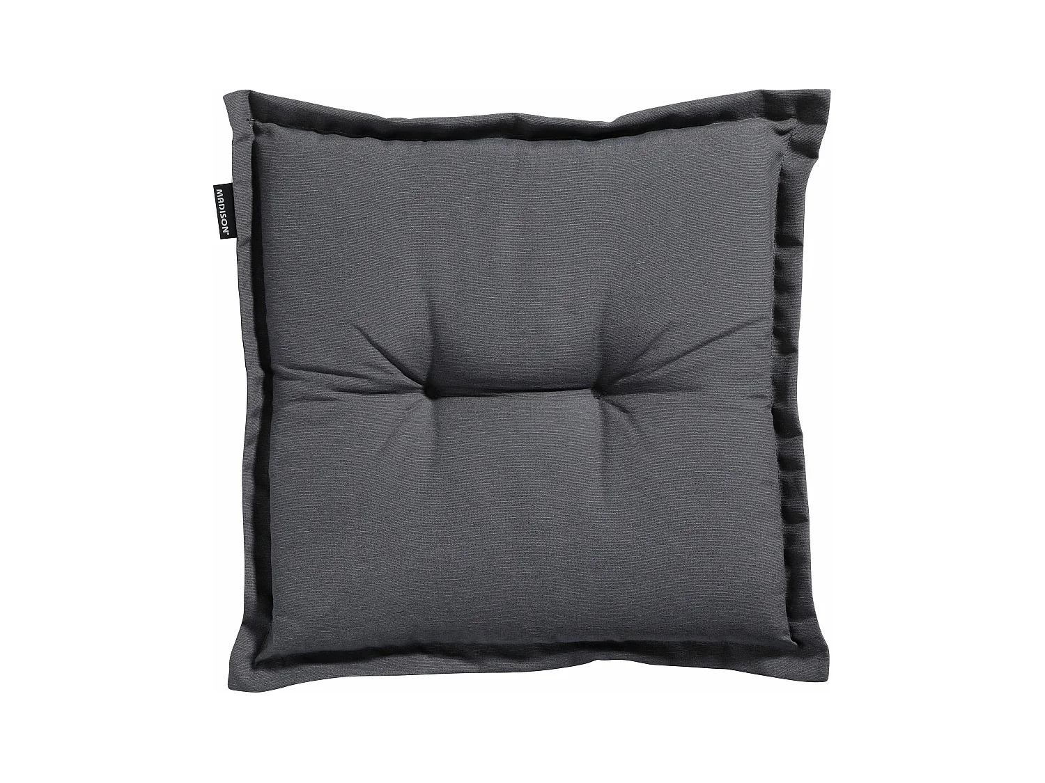 Coussin d'assise Panama gris - Environ 50 x 50 cm - Lot de 4