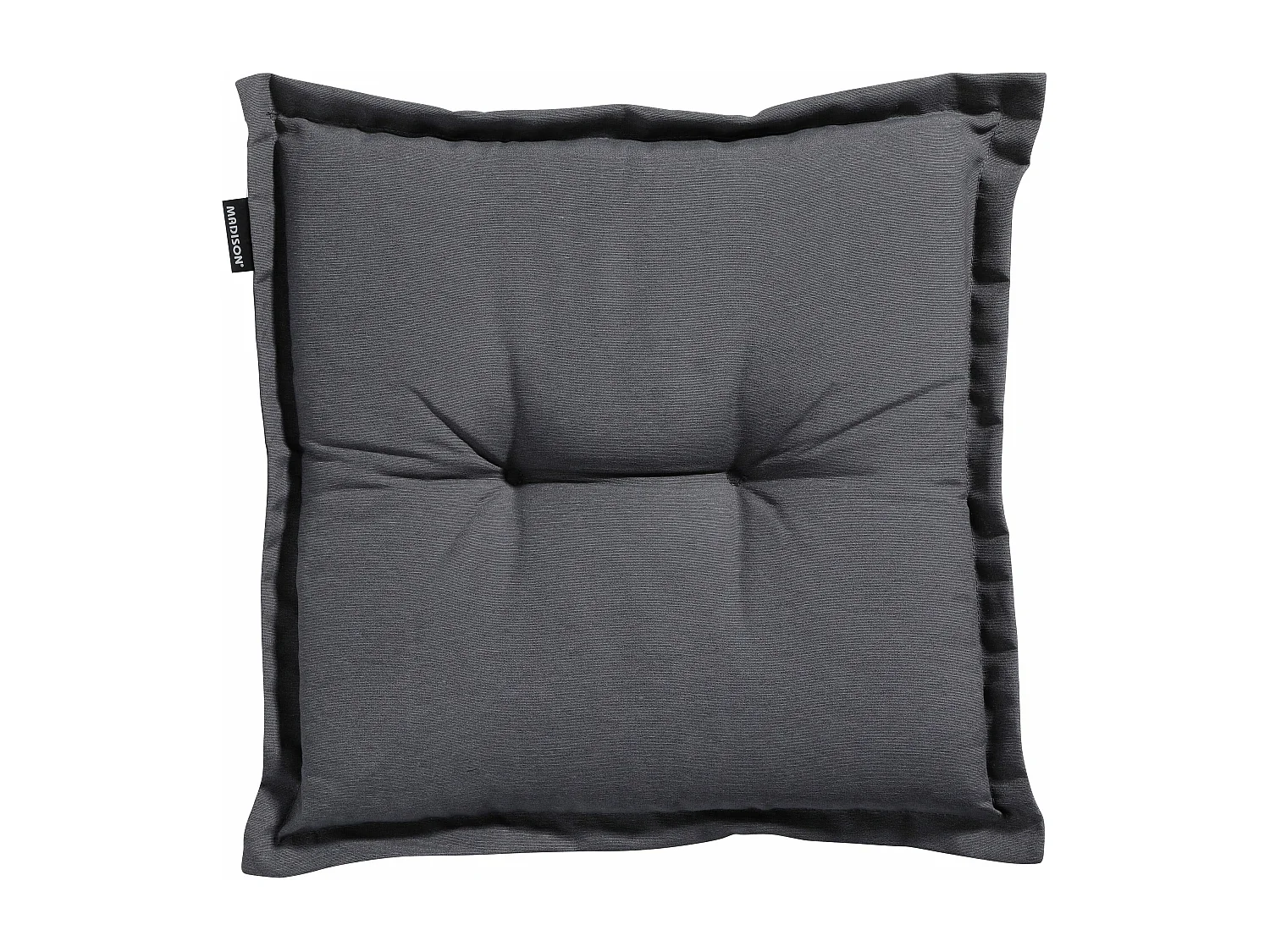 Coussin d'assise Panama gris - Environ 50 x 50 cm - Lot de 4