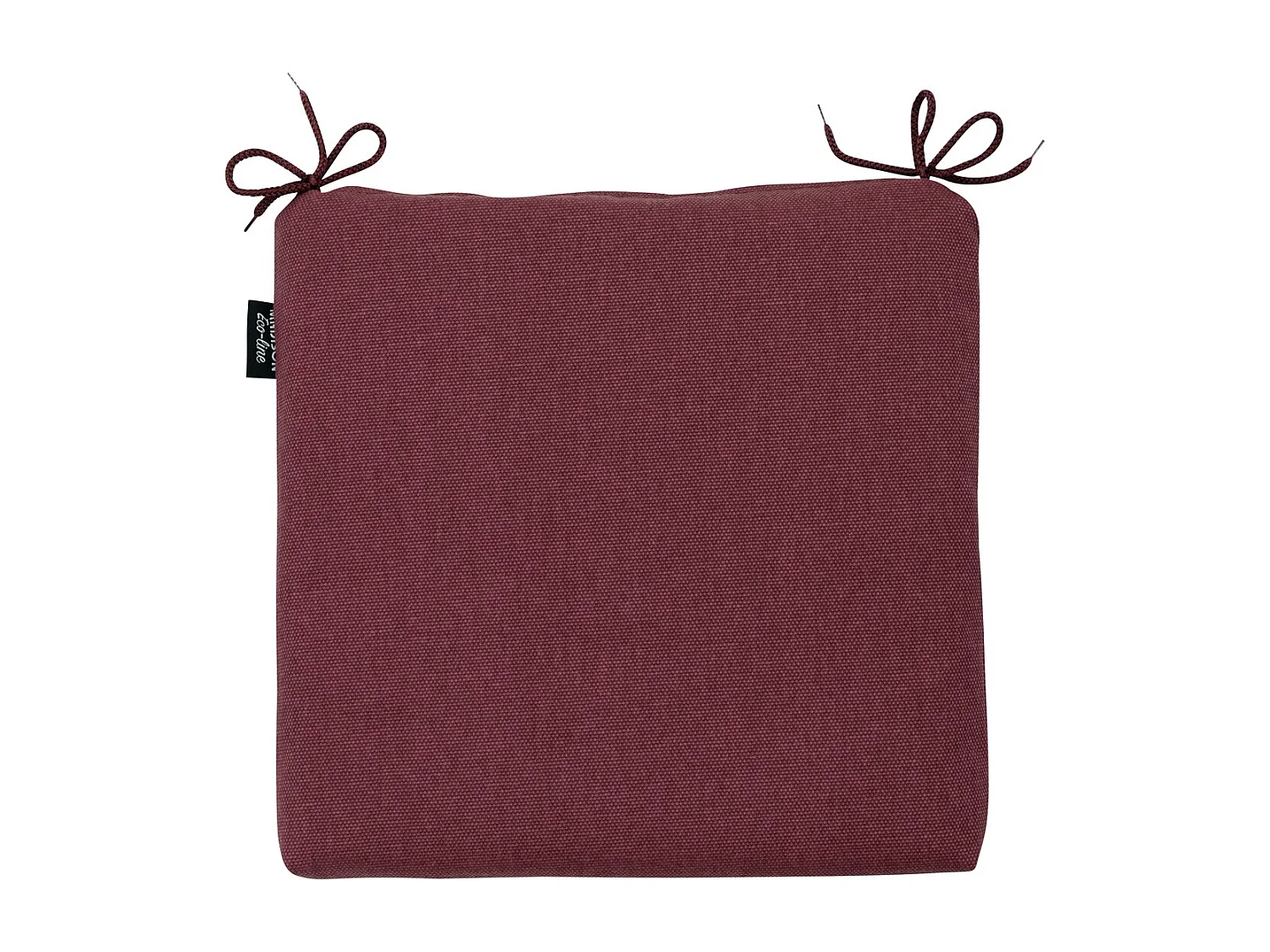 Coussin d'assise Bordeaux toile éco+ - Env. 40x40 cm - Lot de 4
