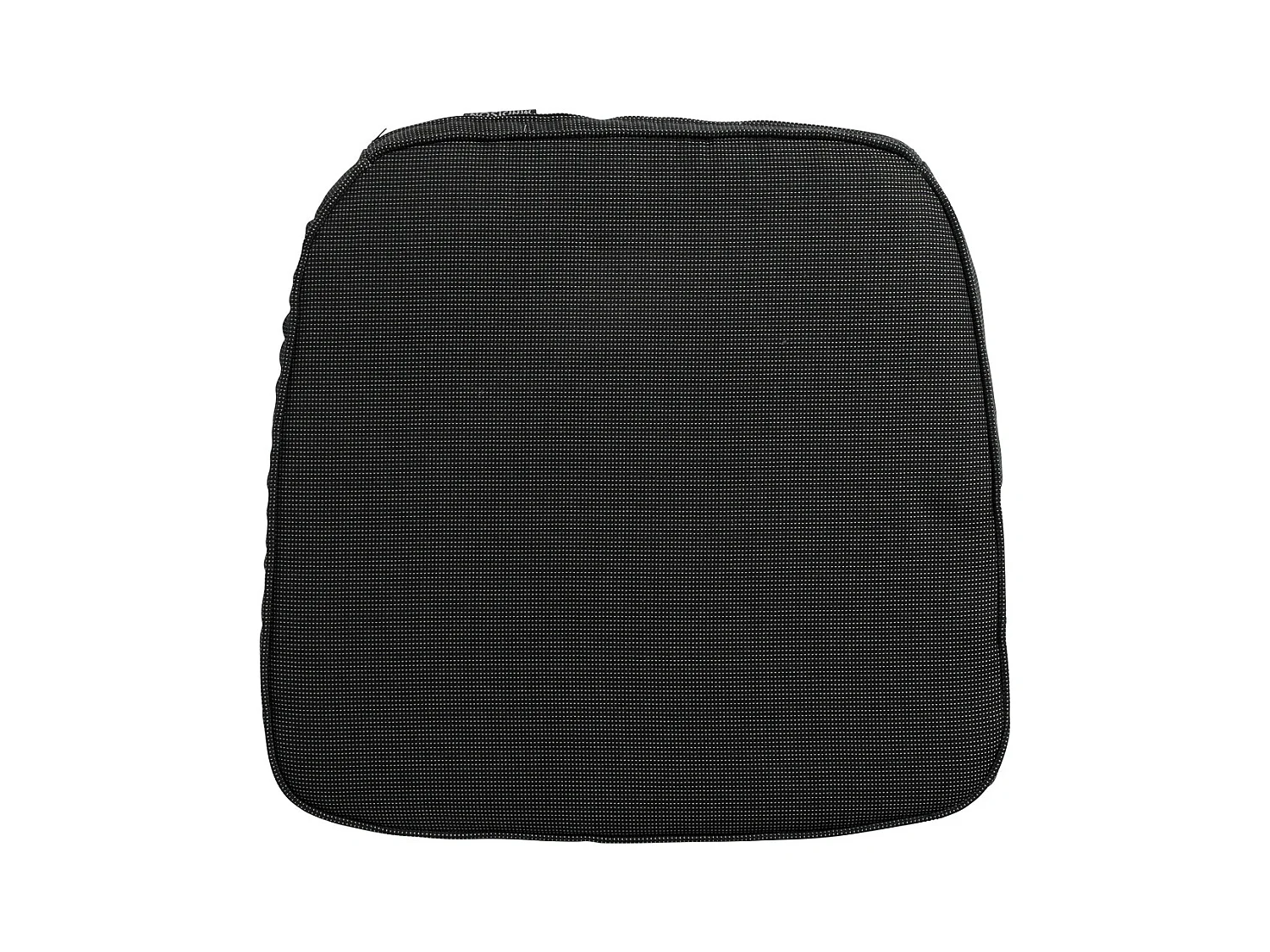 Coussin d'assise Wicker Rib noir - Environ 48 x 48 cm - Lot de 4