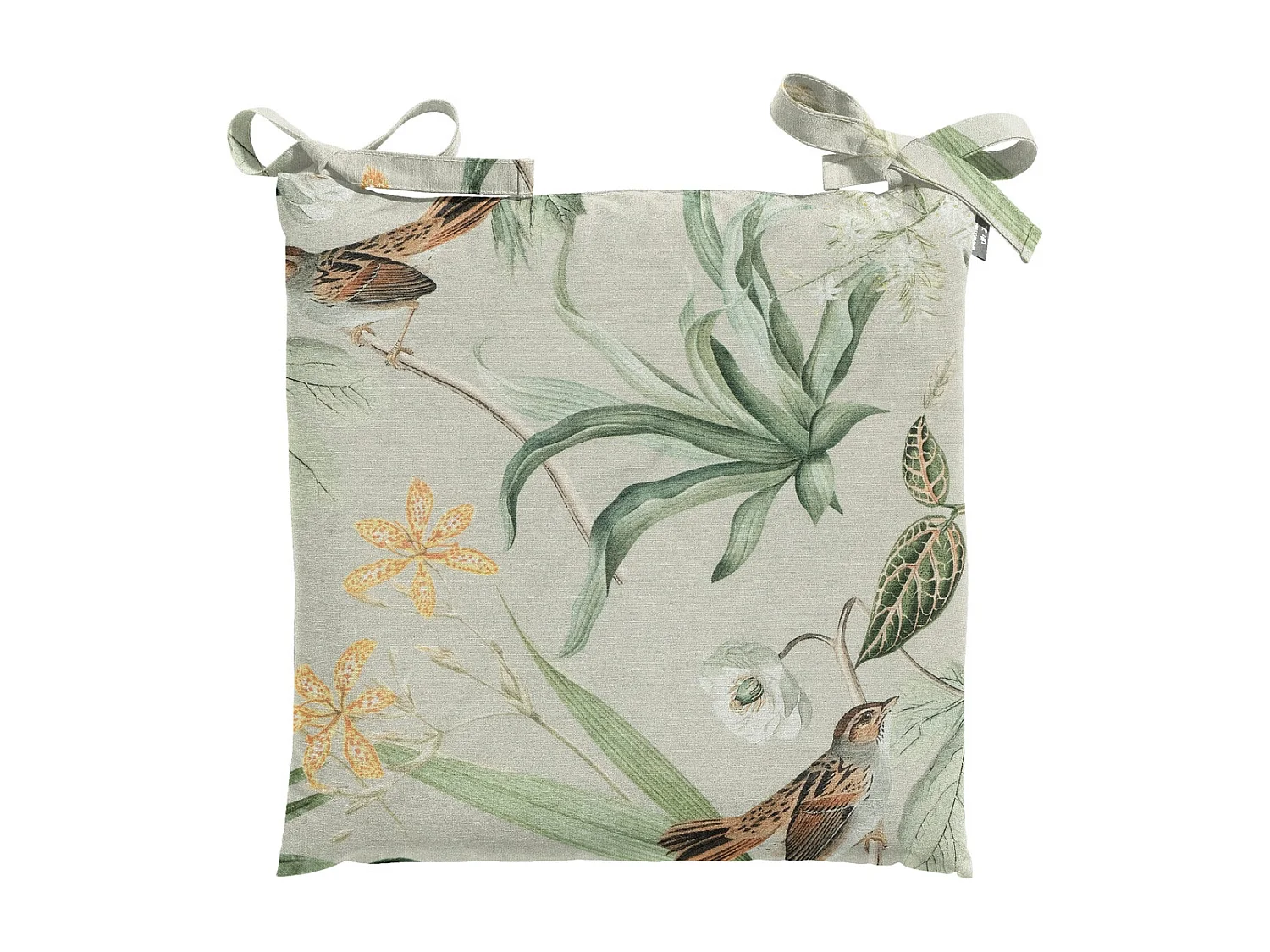 Coussin d'assise Toscane Grasse vert - Env. 46x46 cm - Lot de 4