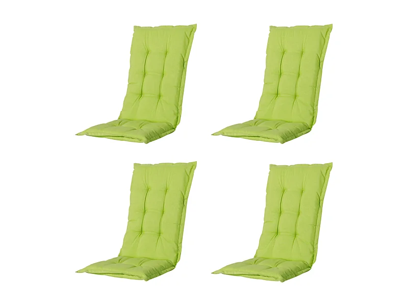 Gartenstuhlauflage High Back Panama lime - Ca. 123x50 cm - 4er Set