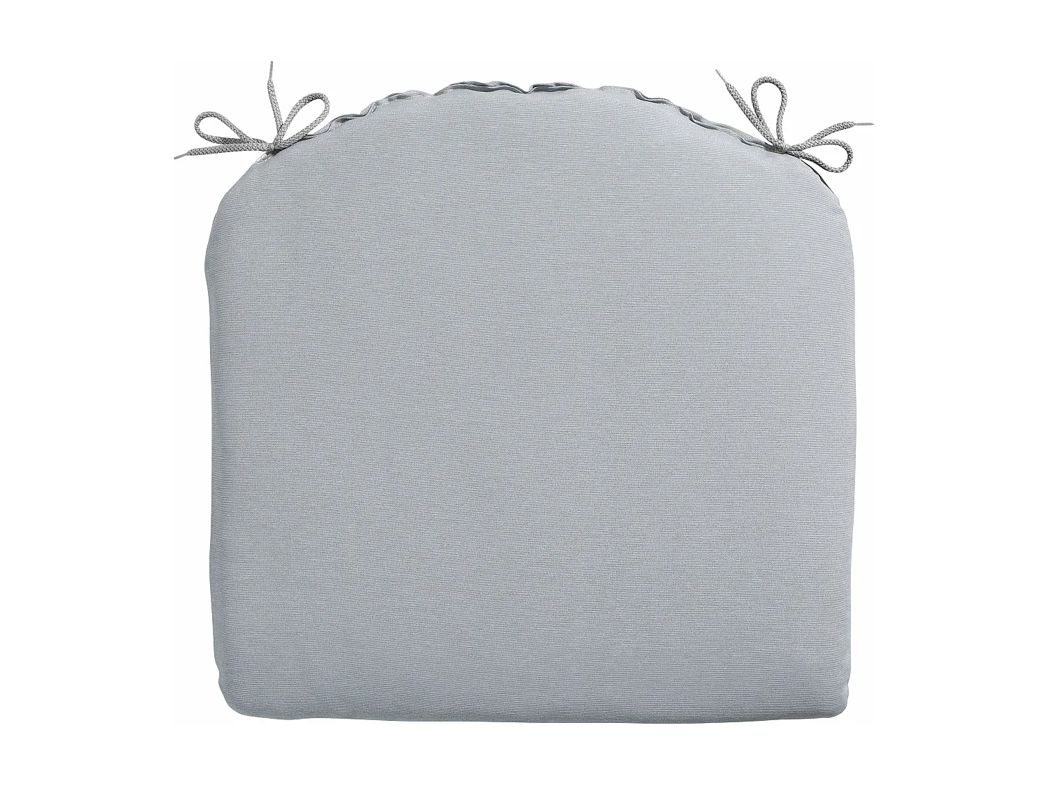 Coussin d'assise Panama gris clair - Env. 46x48 cm - Lot de 4