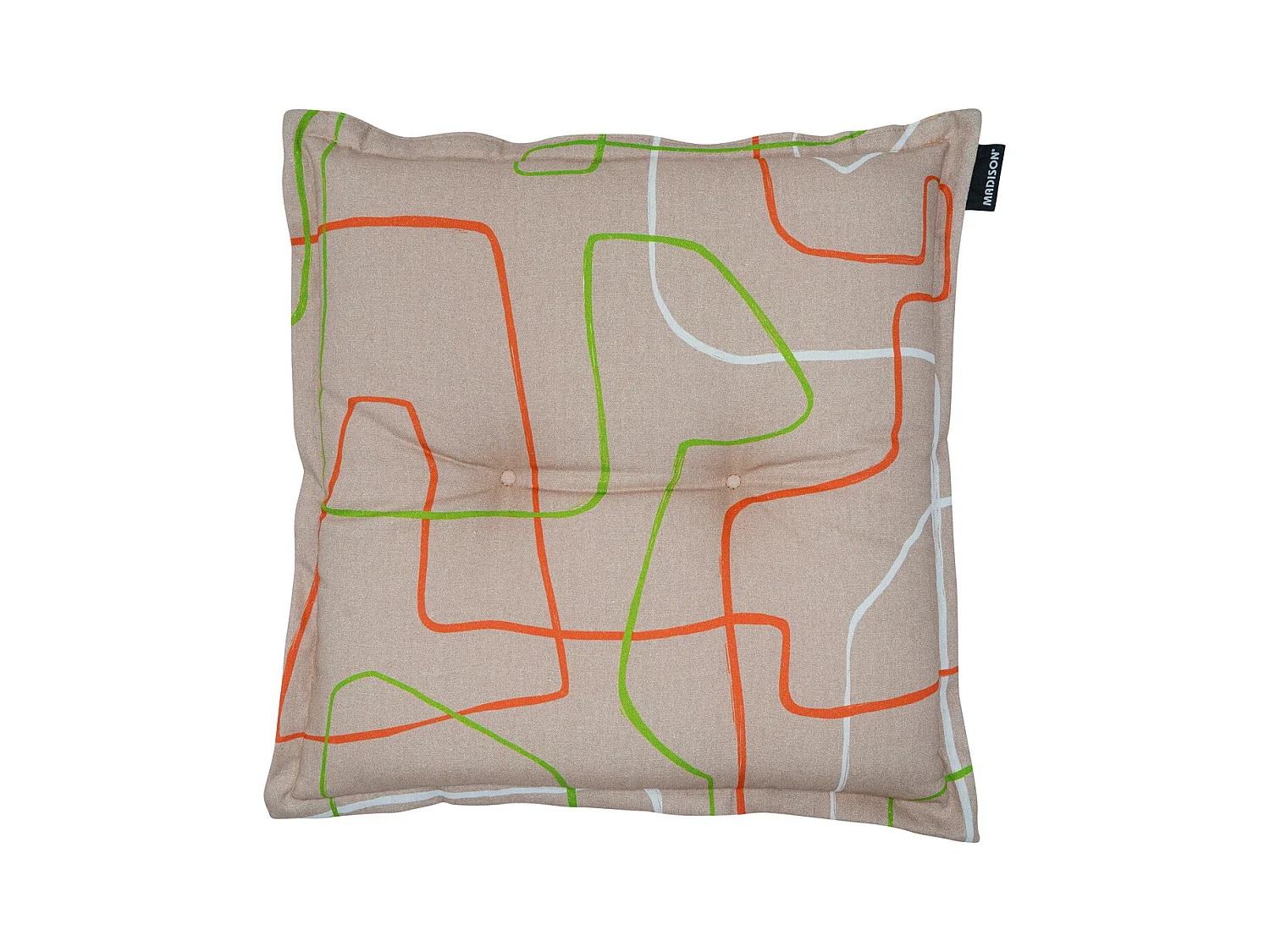 Coussin d'assise Joah Terra - Environ 50x50 cm - Lot de 4