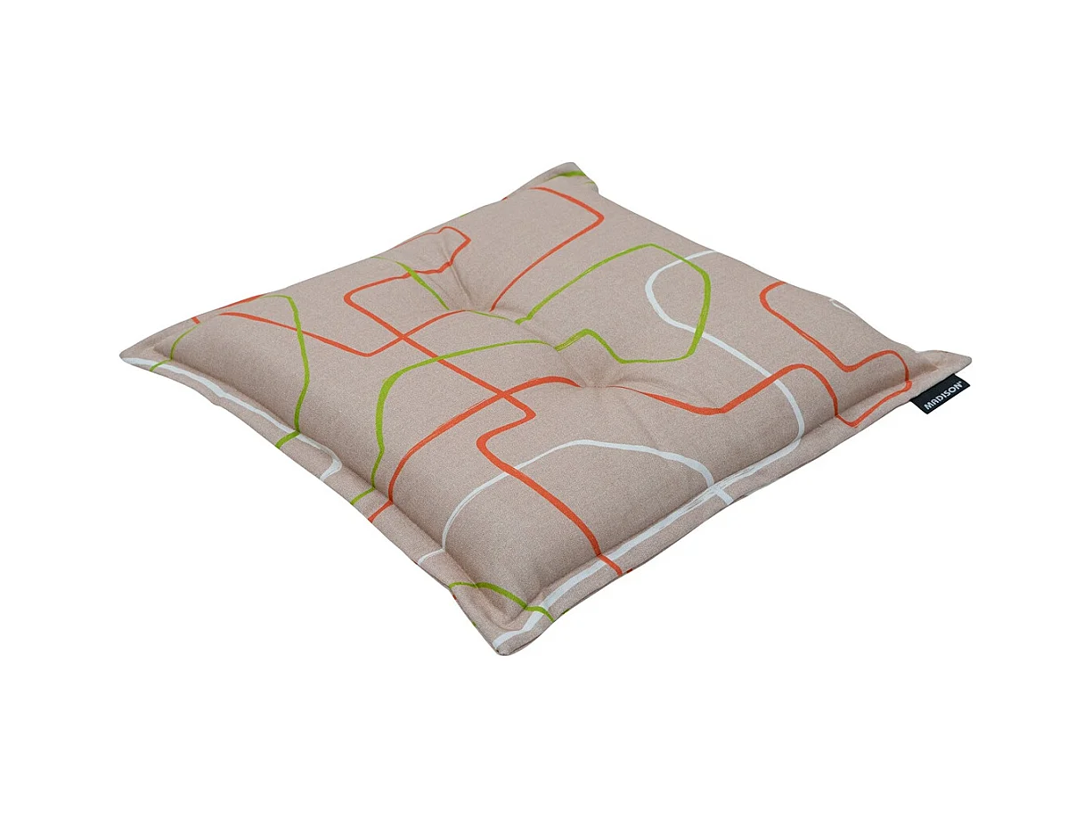 Coussin d'assise Joah Terra - Environ 50x50 cm - Lot de 4