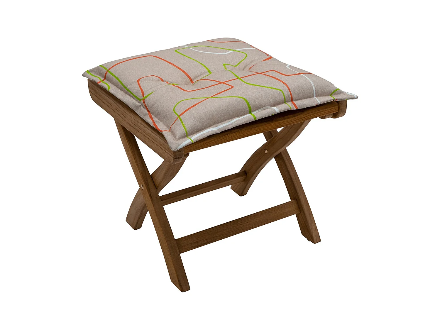 Coussin d'assise Joah Terra - Environ 50x50 cm - Lot de 4