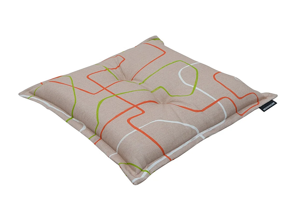 Coussin d'assise Joah Terra - Environ 50x50 cm - Lot de 4