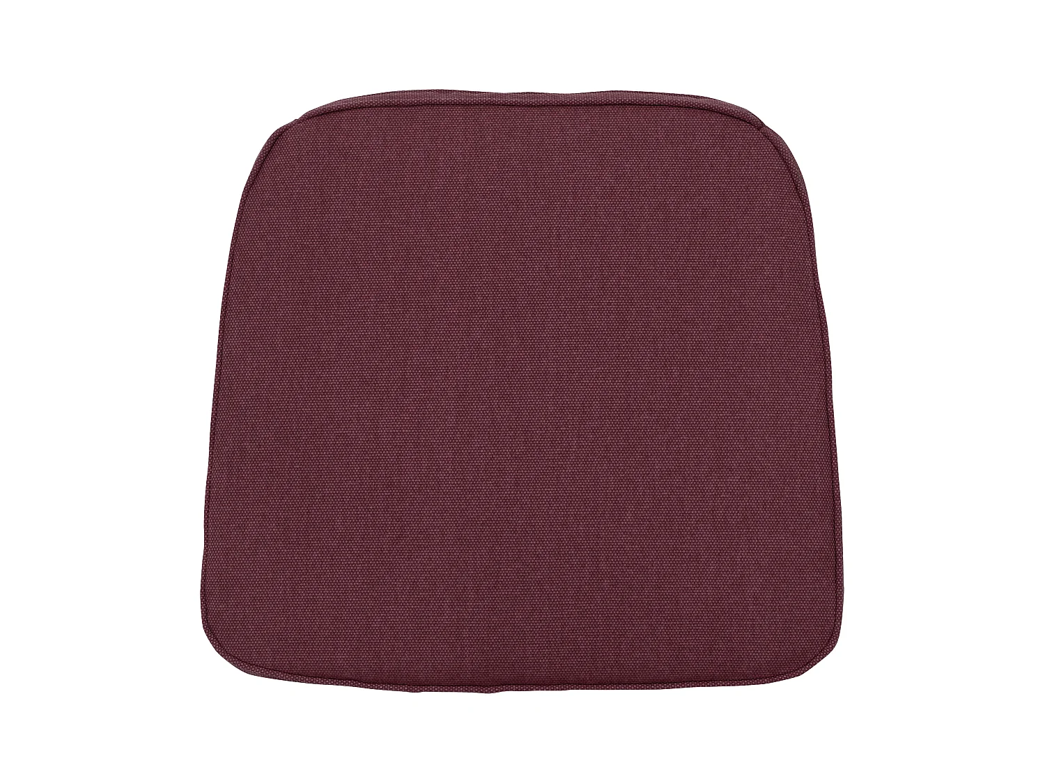Coussin d'assise en osier Bordeaux toile éco+ - Env. 48 x 48 cm - Lot de 4