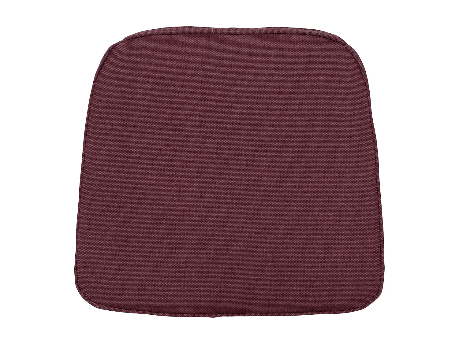 Coussin d'assise en osier Bordeaux toile éco+ - Env. 48 x 48 cm - Lot de 4