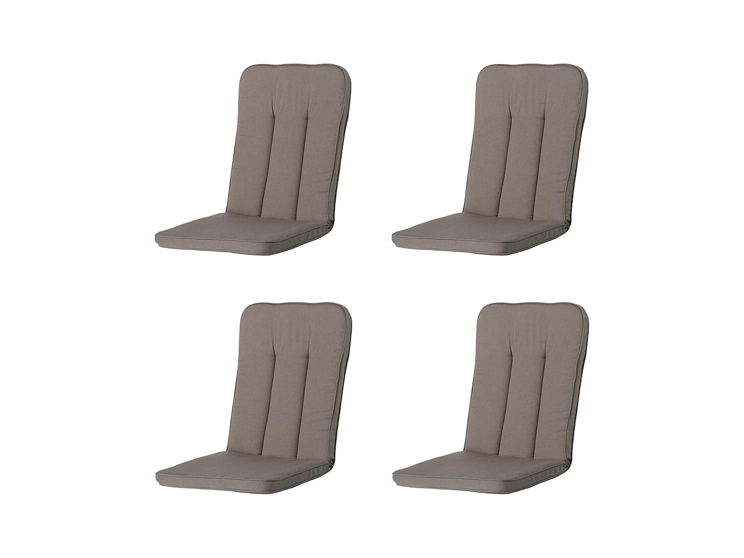 Coussin de jardin Exelsior/Primero/Balero Rib liver - Env. 110x48 cm - Lot de 4