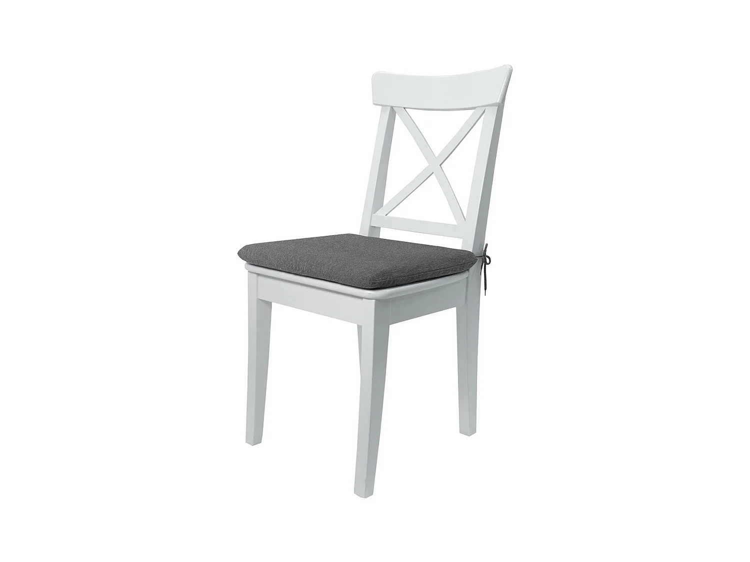 Coussin d'assise Panama gris - Environ 40x40 cm - Lot de 4