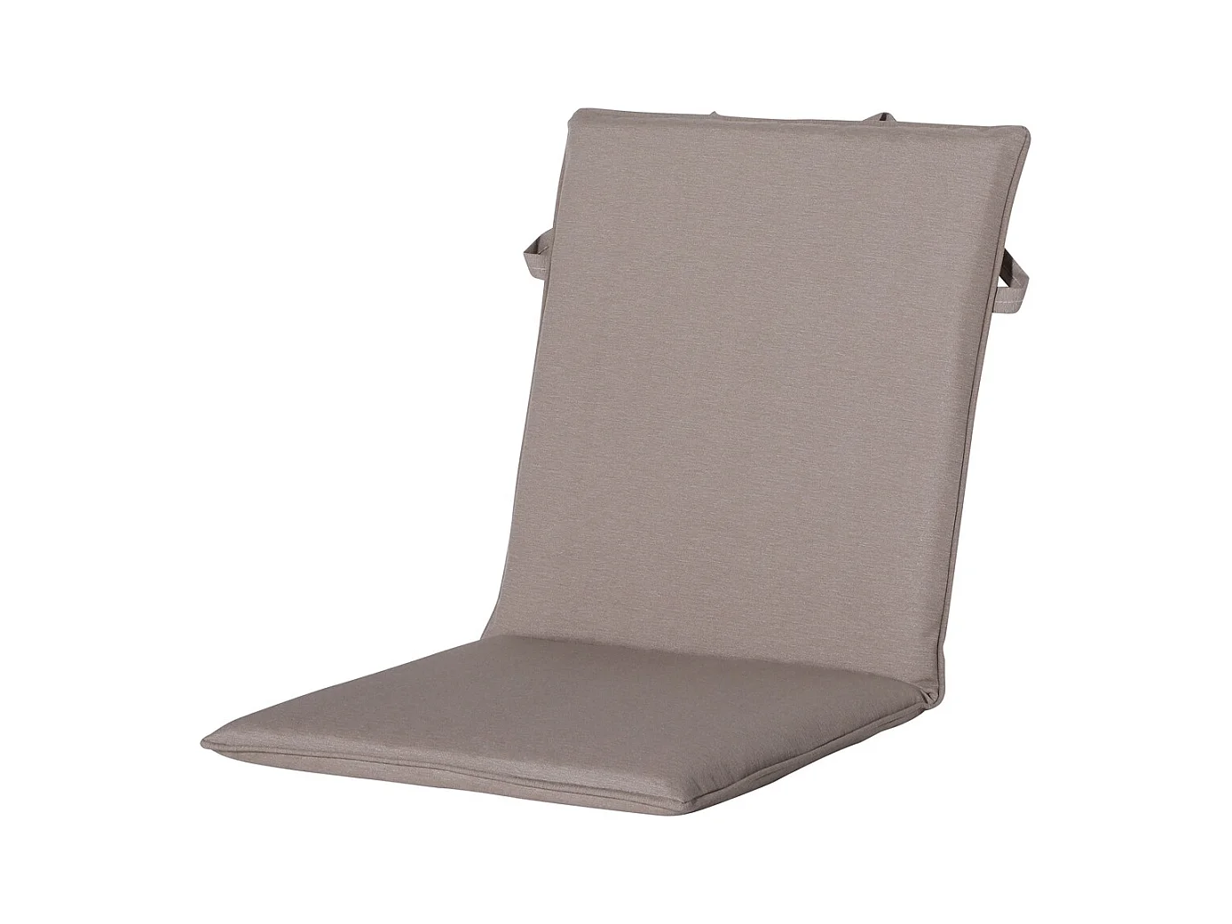Coussin de chaise empilable Panama taupe - Env. 97x49 cm - Lot de 4