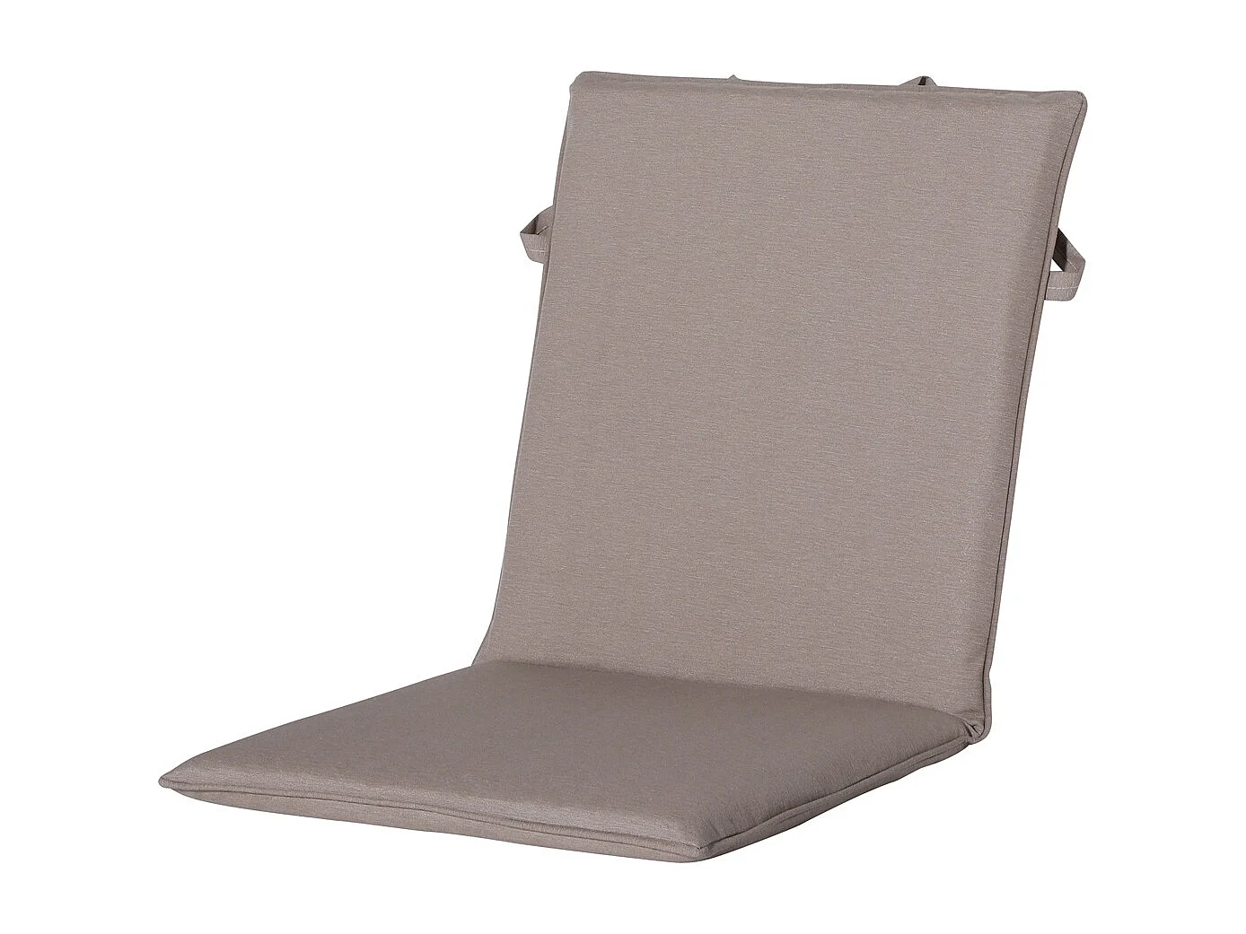 Coussin de chaise empilable Panama taupe - Env. 97x49 cm - Lot de 4