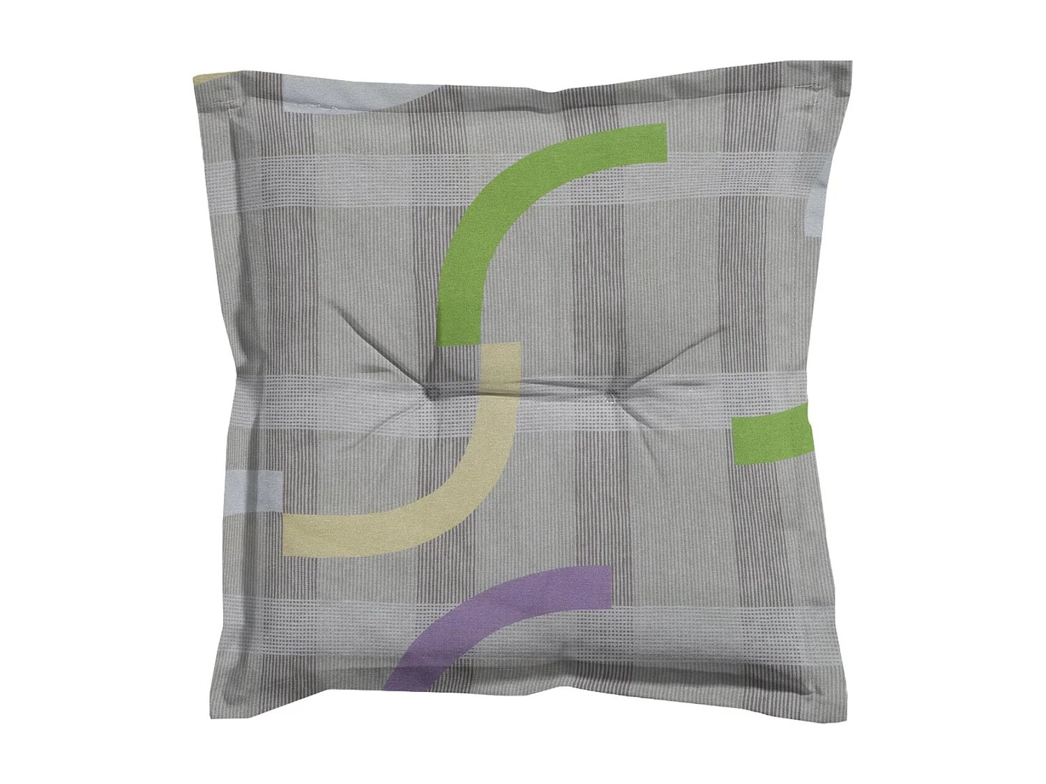 Coussin d'assise Tess violet - Environ 50x50 cm - Lot de 4