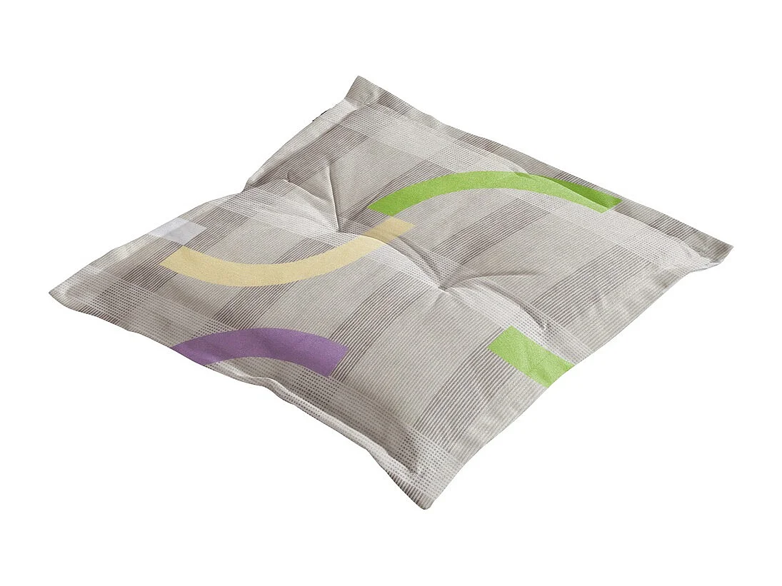 Coussin d'assise Tess violet - Environ 50x50 cm - Lot de 4