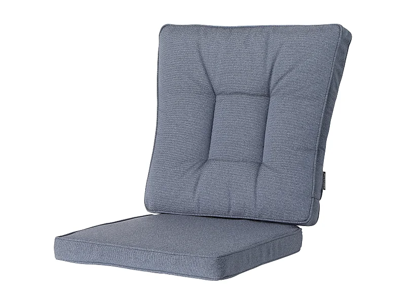 Ensemble de salle à manger d'extérieur en osier Manchester gris denim - Env. 95 x 46 cm