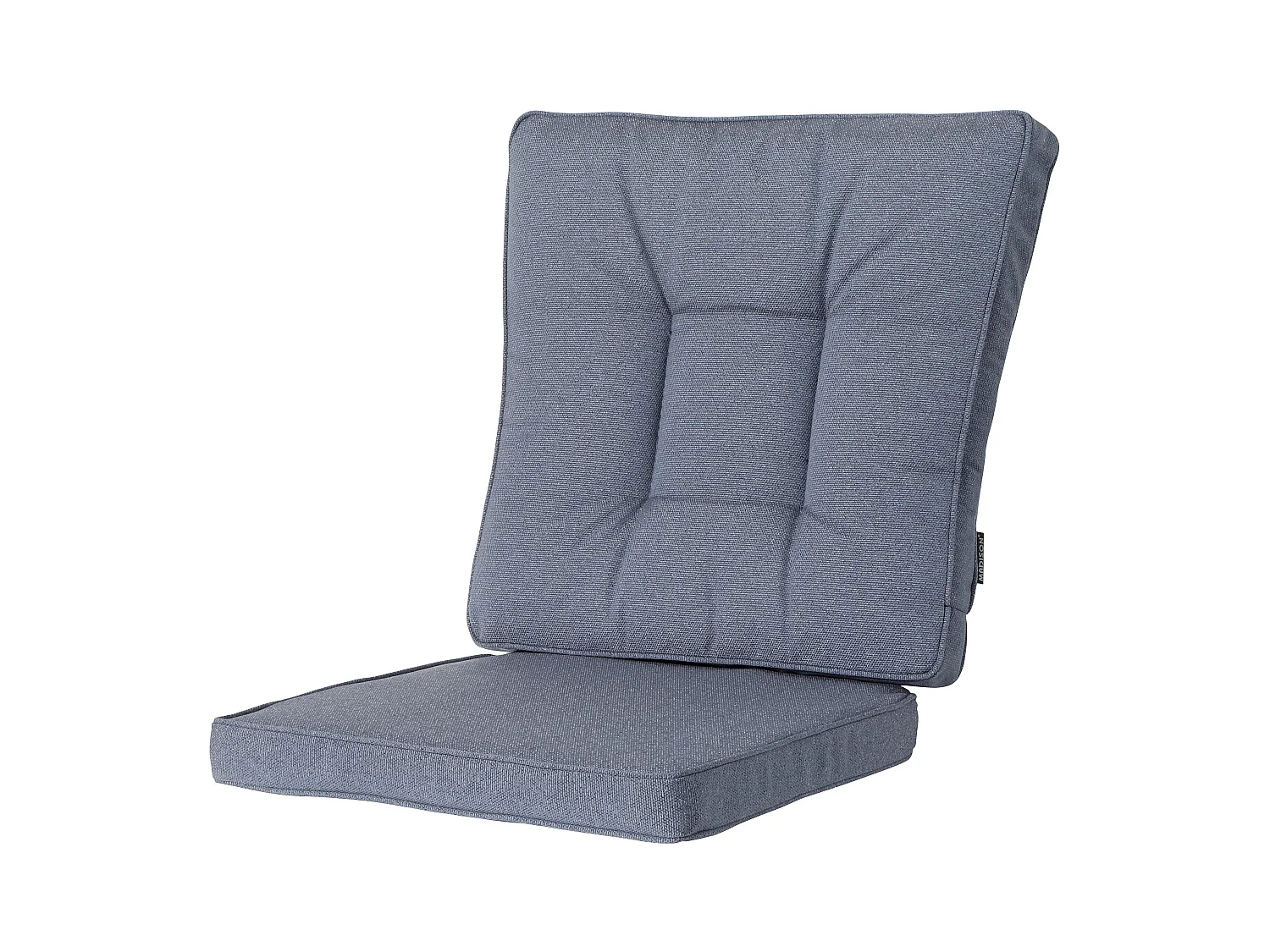 Ensemble de salle à manger d'extérieur en osier Manchester gris denim - Env. 95 x 46 cm