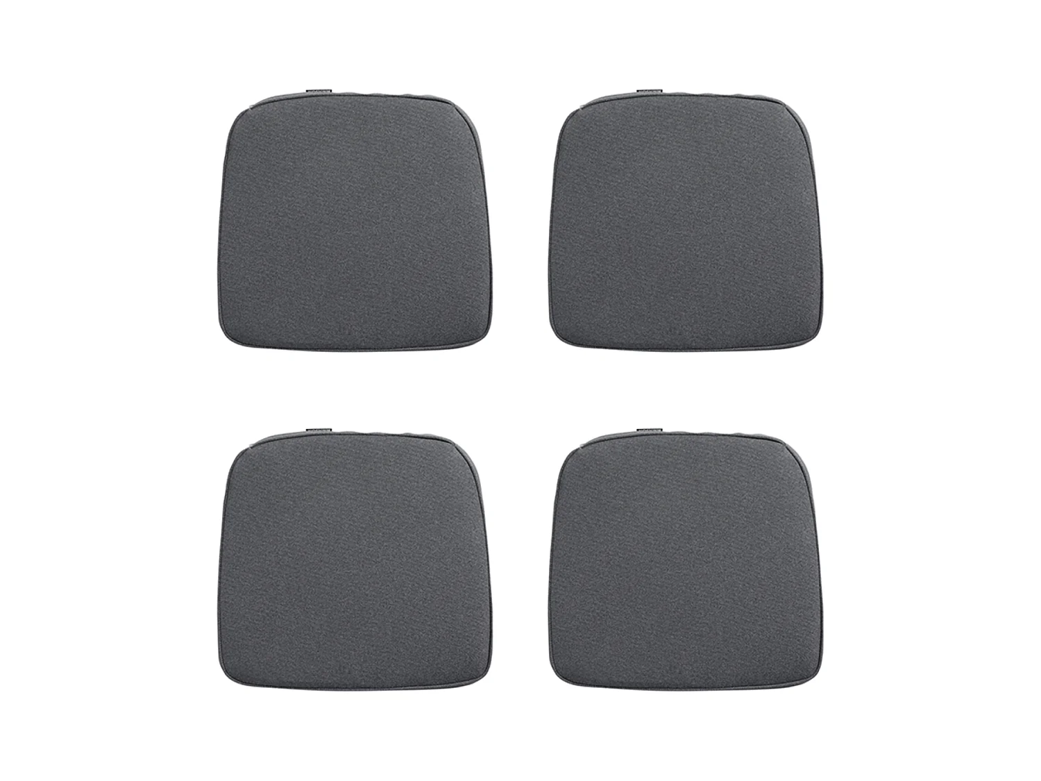 Coussin d'assise Wicker Manchester gris - Environ 48 x 48 cm - Lot de 4