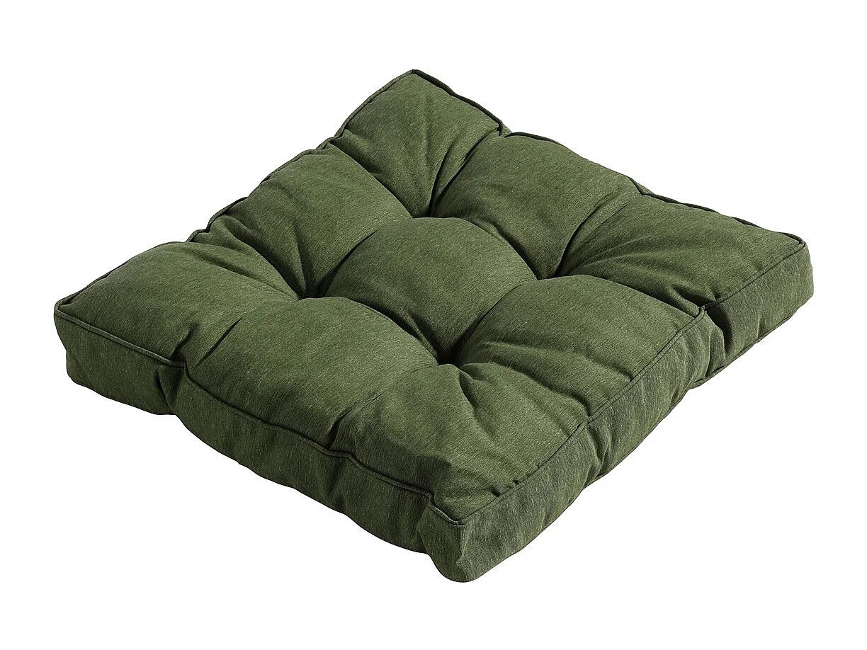 Zitkussen Florance Panama green - Ca. 47x47 cm - Set van 4