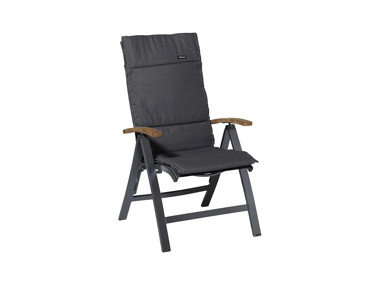 Coussin de jardin Fiber Deluxe Panama gris - Env. 125 x 50 cm - Lot de 4