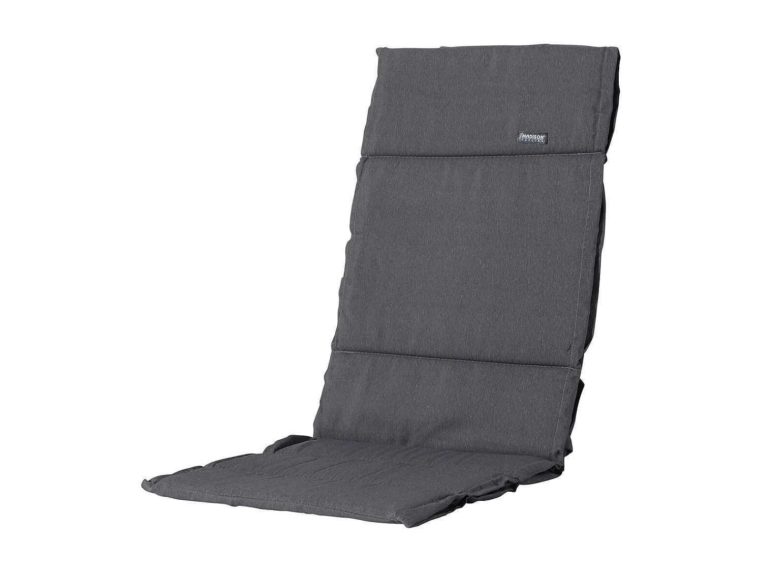Coussin de jardin Fiber Deluxe Panama gris - Env. 125 x 50 cm - Lot de 4