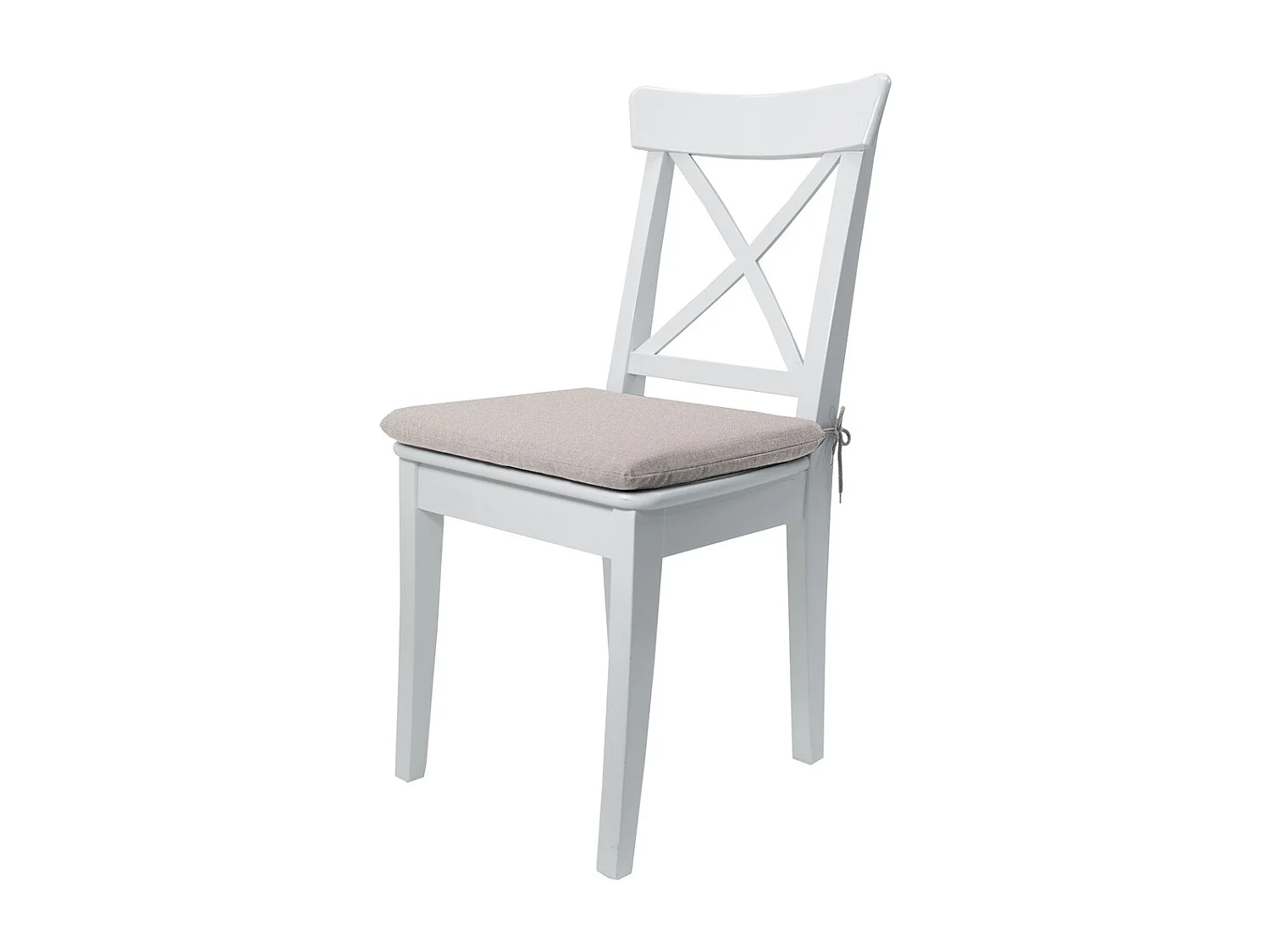 Coussin d'assise Naples taupe - Env. 40x40 cm - Lot de 4