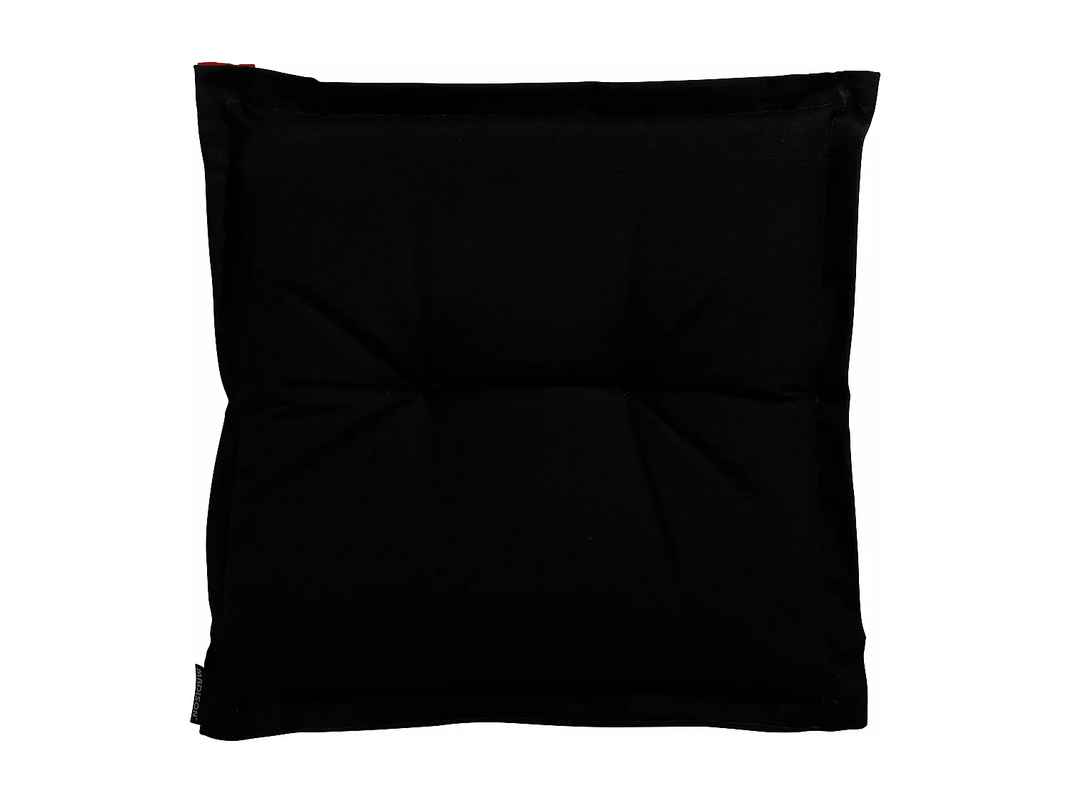 Coussin d'assise Panama noir - Environ 50 x 50 cm - Lot de 4