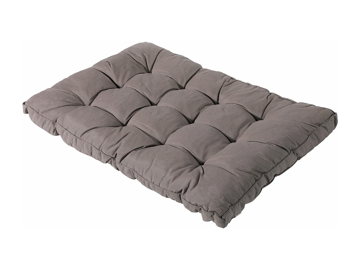 Coussin d'assise Panama taupe - Env. 120x80 cm
