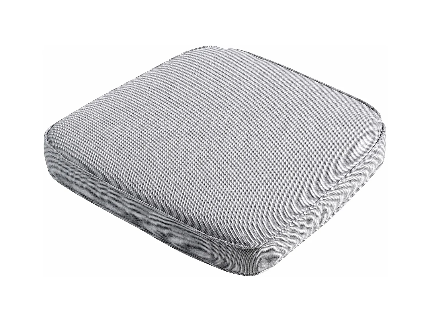 Coussin d'assise Wicker Manchester gris clair - Env. 48 x 48 cm - Lot de 4