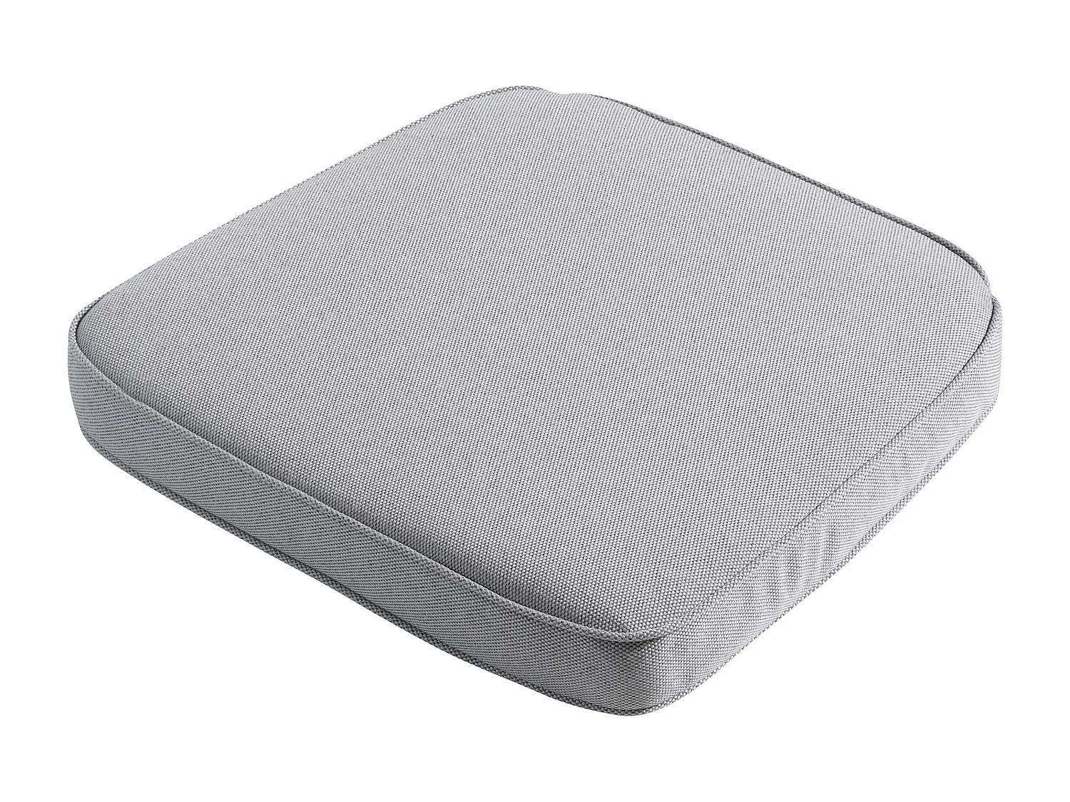 Coussin d'assise Wicker Manchester gris clair - Env. 48 x 48 cm - Lot de 4