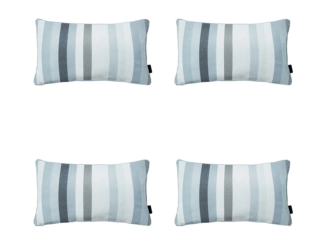 Sierkussen Righe grey - Ca. 30x50 cm - Set van 4