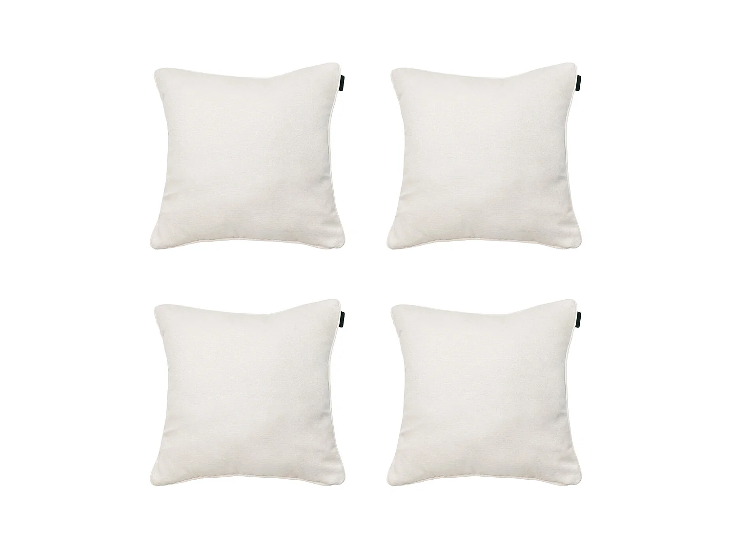 Coussin décoratif Naples sable - Env. 50x50 cm - Lot de 4