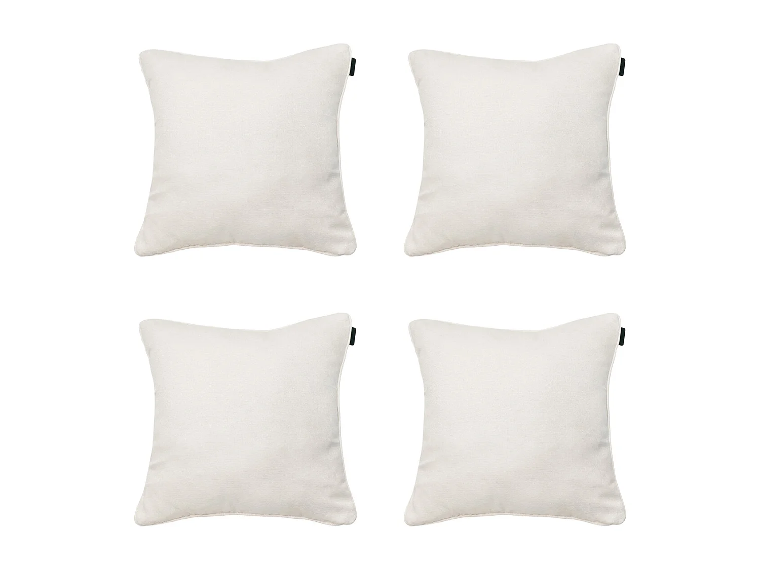 Coussin décoratif Naples sable - Env. 50x50 cm - Lot de 4