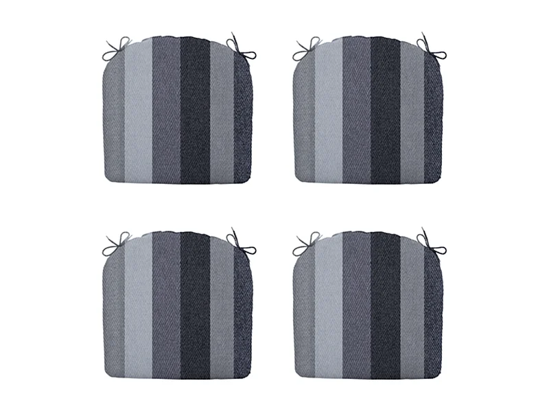 Sitzkissen Victoria grau - Ca. 46x48 cm - 4er Set