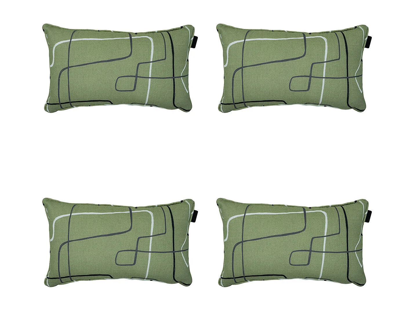 Dekokissen Joah Salbei - Ca. 30x50 cm - 4er Set