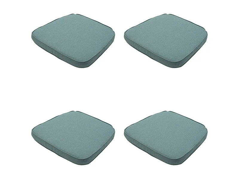 Coussin d'assise Wicker Silver canvas eco+ - Environ 48 x 48 cm - Lot de 4