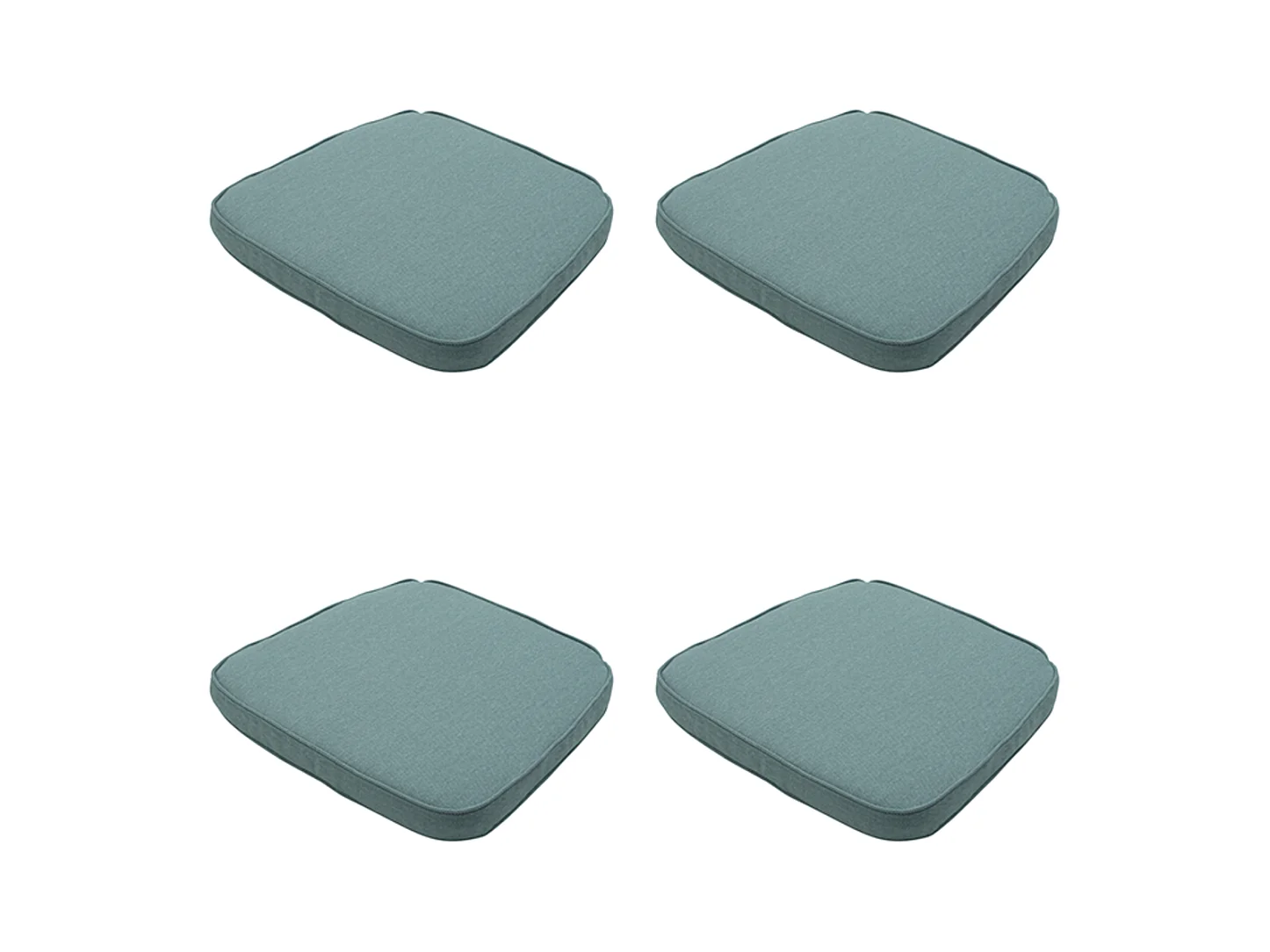 Coussin d'assise Wicker Silver canvas eco+ - Environ 48 x 48 cm - Lot de 4