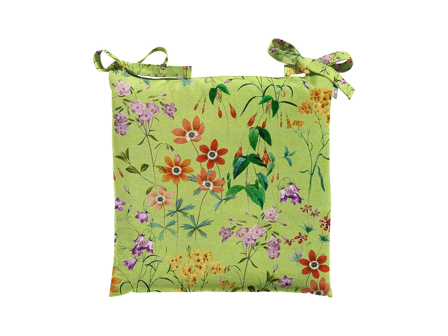 Coussin d'assise Tuscany Milly vert - Env. 46x46 cm - Lot de 4