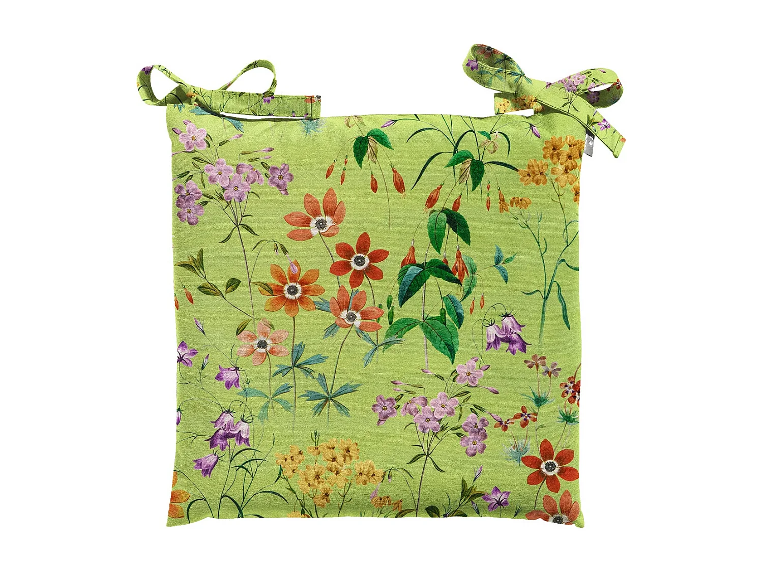 Coussin d'assise Tuscany Milly vert - Env. 46x46 cm - Lot de 4