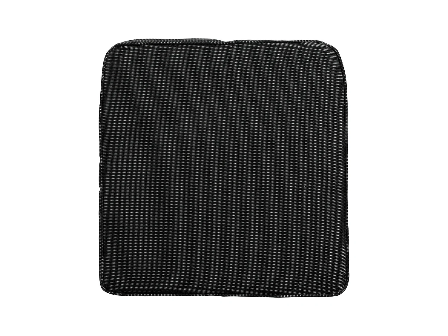 Coussin d'assise Wicker Rib noir - Environ 48 x 48 cm - Lot de 4